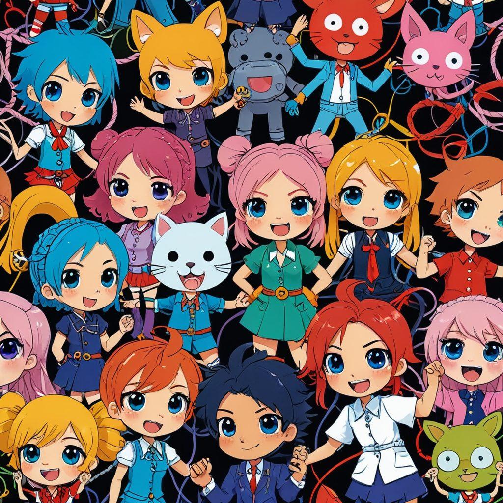 A dynamic scene depicting a vibrant and colorful manga panel showcasing playful BDSM themes, featuring cartoon characters with exaggerated expressions and whimsical accessories. The background should be a fantastical setting with soft pastels and a hint of surrealism, illustrating the blend of kinks and artistry in hentai. Integrate elements like ropes, masks, and toys in a lighthearted, imaginative way to evoke curiosity. Emphasize the playful nature while ensuring it remains respectful and artistic. 3D. vibrant colors. cartoon style.